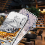 Fashion Marble Pattern Phone Case For iPhone 13 12 11 Pro Max 7 8 6 6S Plus X XR XS Max 12Mini 5 5S SE Cute Soft TPU Cover Full Body Protection with Raised Bezel