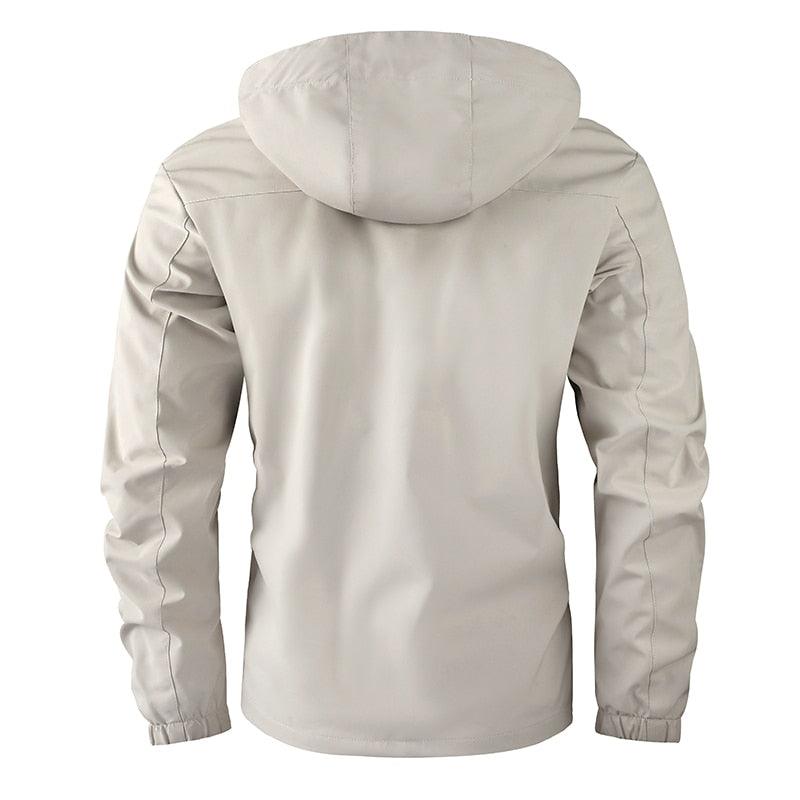 Fashion Men Casual Windbreaker Jacket Hooded Jacket Man Waterproof Outdoor Soft Men's Waterproof Windproof Jackets Breathable Snow Jacket With Hood Modern Winter Clothing Warm Thick Jacket For Outdoor Stevvex