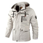 Fashion Men Casual Windbreaker Jacket Hooded Jacket Man Waterproof Outdoor Soft Men's Waterproof Windproof Jackets Breathable Snow Jacket With Hood Modern Winter Clothing Warm Thick Jacket For Outdoor Stevvex