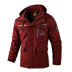 Fashion Men Casual Windbreaker Jacket Hooded Jacket Man Waterproof Outdoor Soft Men's Waterproof Windproof Jackets Breathable Snow Jacket With Hood Modern Winter Clothing Warm Thick Jacket For Outdoor Stevvex