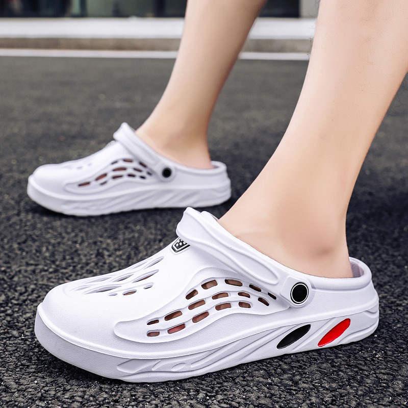 Fashion Men's Sandal For Home Platform Flip Flops Sandals Summer Shoes For Men Outdoor Fashion Clogs Non Slip Water Shoes With Strap Sports Sandals Lightweight Quick Dry Adult Clogs Stevvex
