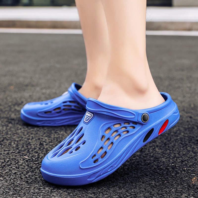Fashion Men's Sandal For Home Platform Flip Flops Sandals Summer Shoes For Men Outdoor Fashion Clogs Non Slip Water Shoes With Strap Sports Sandals Lightweight Quick Dry Adult Clogs Stevvex