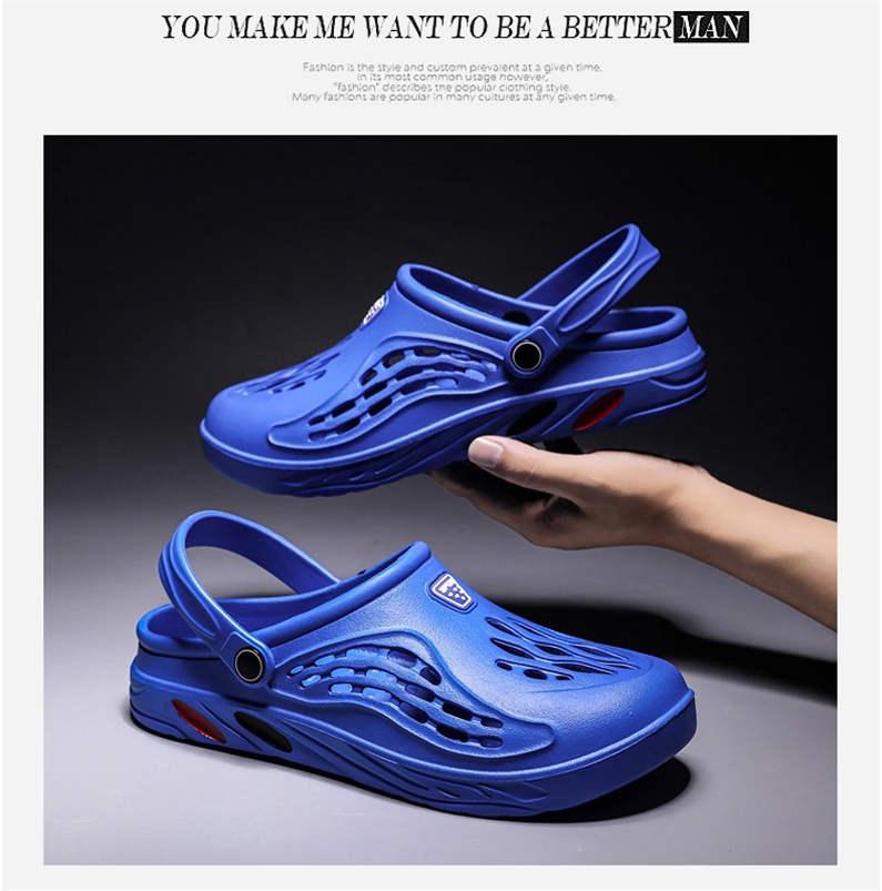 Fashion Men's Sandal For Home Platform Flip Flops Sandals Summer Shoes For Men Outdoor Fashion Clogs Non Slip Water Shoes With Strap Sports Sandals Lightweight Quick Dry Adult Clogs Stevvex