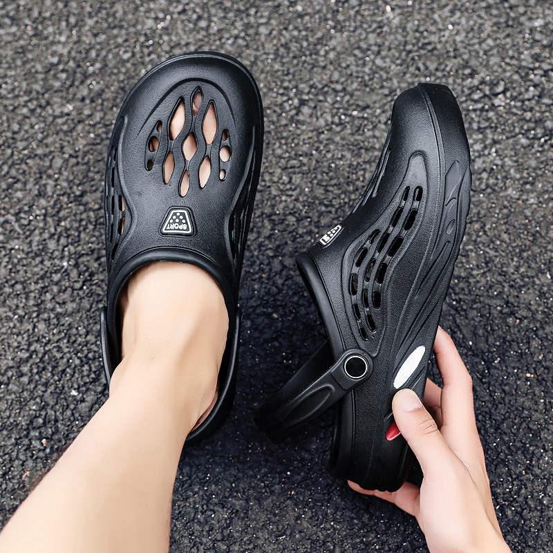 Fashion Men's Sandal For Home Platform Flip Flops Sandals Summer Shoes For Men Outdoor Fashion Clogs Non Slip Water Shoes With Strap Sports Sandals Lightweight Quick Dry Adult Clogs Stevvex