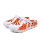 Fashion Men Sandals Summer Hole Rubber Clogs Garden Shoes Beach Flat Slippers Slip On Beach Sandals Lightweight Slippers Water Shoes Stevvex