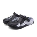 Fashion Men Sandals Summer Hole Rubber Clogs Garden Shoes Beach Flat Slippers Slip On Beach Sandals Lightweight Slippers Water Shoes Stevvex