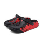 Fashion Men Sandals Summer Hole Rubber Clogs Garden Shoes Beach Flat Slippers Slip On Beach Sandals Lightweight Slippers Water Shoes Stevvex