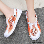 Fashion Men Sandals Summer Hole Rubber Clogs Garden Shoes Beach Flat Slippers Slip On Beach Sandals Lightweight Slippers Water Shoes Stevvex