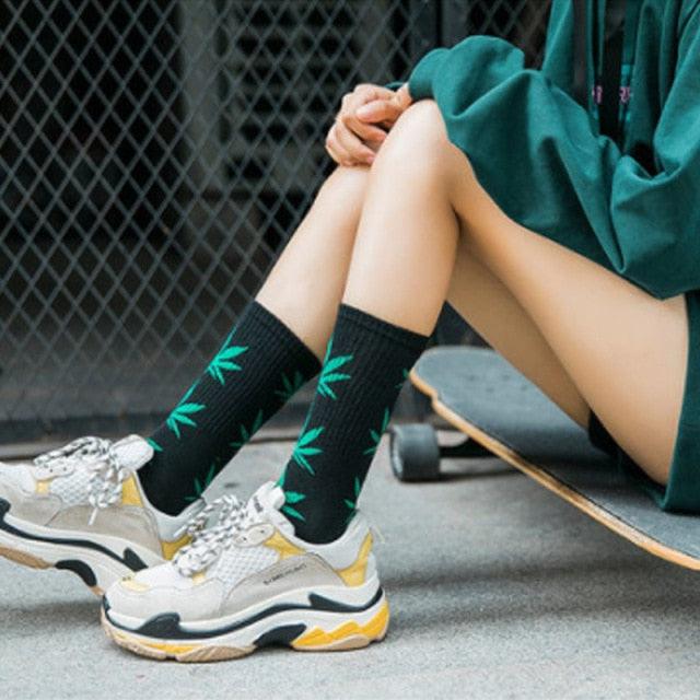 Fashion Men Street Wear Cool Cotton Socks Harajuku Funny Socks Trendy Women Long Socks Crew Socks White Hip Hop Socks Basketball Running Cycling Socks For Men And Women Stevvex