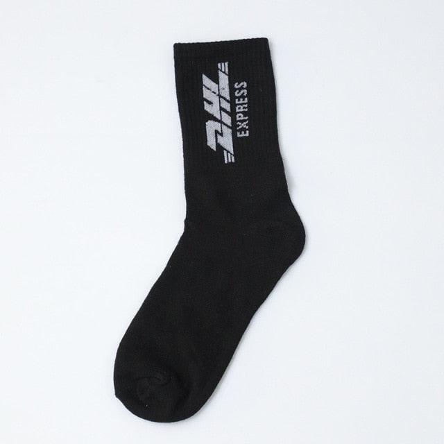 Fashion Men Street Wear Cool Cotton Socks Harajuku Funny Socks Trendy Women Long Socks Crew Socks White Hip Hop Socks Basketball Running Cycling Socks For Men And Women Stevvex