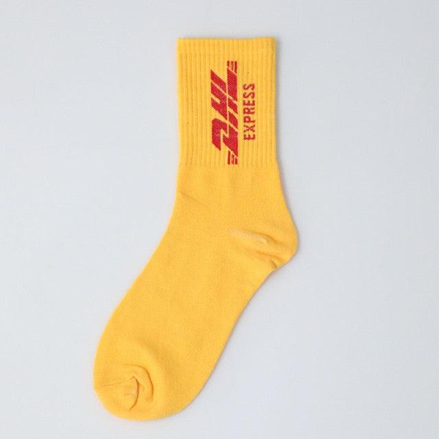 Fashion Men Street Wear Cool Cotton Socks Harajuku Funny Socks Trendy Women Long Socks Crew Socks White Hip Hop Socks Basketball Running Cycling Socks For Men And Women Stevvex