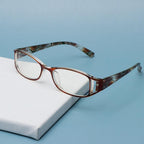 Fashion Men Women Reading Glasses Rectangle Spring Anti Glare Lightweight Reading Eyeglasses No Screw Detachable Design Eyeglasses Hyperopia Presbyopia Vision Care Eyewear