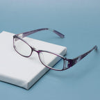 Fashion Men Women Reading Glasses Rectangle Spring Anti Glare Lightweight Reading Eyeglasses No Screw Detachable Design Eyeglasses Hyperopia Presbyopia Vision Care Eyewear