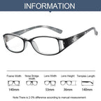 Fashion Men Women Reading Glasses Rectangle Spring Anti Glare Lightweight Reading Eyeglasses No Screw Detachable Design Eyeglasses Hyperopia Presbyopia Vision Care Eyewear