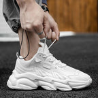 Fashion Mens Sneakers White Trend Casual Comfortable Black Mens Chunky Sneaker Design Summer White Outdoor Running Tennis Sneakers Sport Fashion Comfortable Casual Mens Sneakers Stevvex