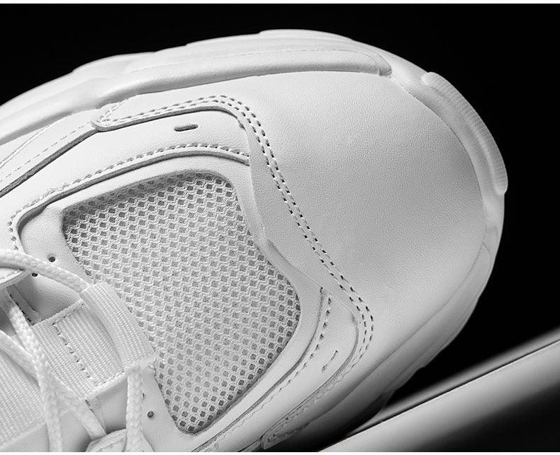 Fashion Mens Sneakers White Trend Casual Comfortable Black Mens Chunky Sneaker Design Summer White Outdoor Running Tennis Sneakers Sport Fashion Comfortable Casual Mens Sneakers Stevvex