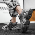 Fashion Mens Sneakers White Trend Casual Comfortable Black Mens Chunky Sneaker Design Summer White Outdoor Running Tennis Sneakers Sport Fashion Comfortable Casual Mens Sneakers Stevvex