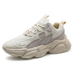 Fashion Mens Sneakers White Trend Casual Comfortable Black Mens Chunky Sneaker Design Summer White Outdoor Running Tennis Sneakers Sport Fashion Comfortable Casual Mens Sneakers Stevvex