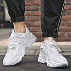 Fashion Mens Sneakers White Trend Casual Comfortable Black Mens Chunky Sneaker Design Summer White Outdoor Running Tennis Sneakers Sport Fashion Comfortable Casual Mens Sneakers Stevvex