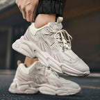 Fashion Mens Sneakers White Trend Casual Comfortable Black Mens Chunky Sneaker Design Summer White Outdoor Running Tennis Sneakers Sport Fashion Comfortable Casual Mens Sneakers Stevvex