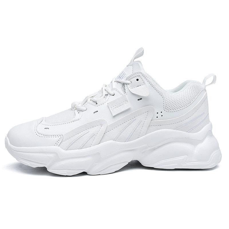 Fashion Mens Sneakers White Trend Casual Comfortable Black Mens Chunky Sneaker Design Summer White Outdoor Running Tennis Sneakers Sport Fashion Comfortable Casual Mens Sneakers Stevvex