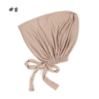 Fashion Modal Under Scarf  Hijab Turban Cap Cotton With Band Adjustable Inner Hijab cap Muslim Turban Hijab Cap For Women