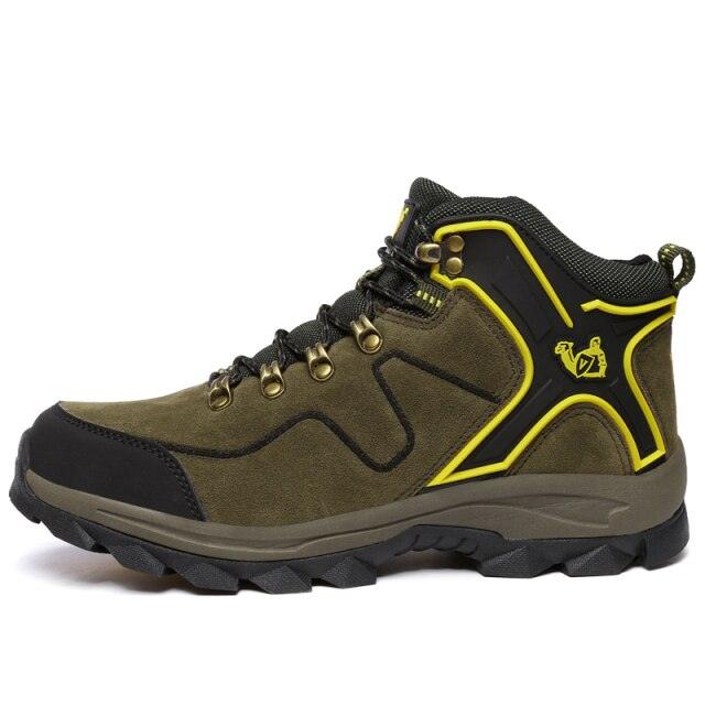 Fashion Outdoor Men's Sports Hiking Boots Wear-Resistant Hiking Men's Fashion Non-slip Waterproof Walking Boots Lightweight Comfortable Sport Ankle Shoes Outdoor Winter Mens Shoes Stevvex