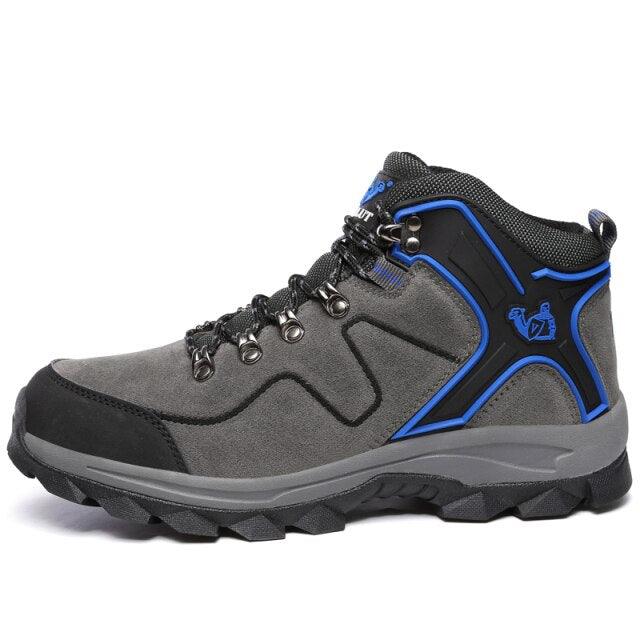 Fashion Outdoor Men's Sports Hiking Boots Wear-Resistant Hiking Men's Fashion Non-slip Waterproof Walking Boots Lightweight Comfortable Sport Ankle Shoes Outdoor Winter Mens Shoes Stevvex