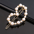 Fashion Pearl Hair Clip Women Girls Elegant Design Triangular Star Round Hairpin Barrette Hair Pins Ponytail Gorgeous Hair Accessories For Women Stevvex