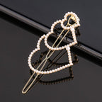 Fashion Pearl Hair Clip Women Girls Elegant Design Triangular Star Round Hairpin Barrette Hair Pins Ponytail Gorgeous Hair Accessories For Women Stevvex