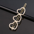 Fashion Pearl Hair Clip Women Girls Elegant Design Triangular Star Round Hairpin Barrette Hair Pins Ponytail Gorgeous Hair Accessories For Women Stevvex
