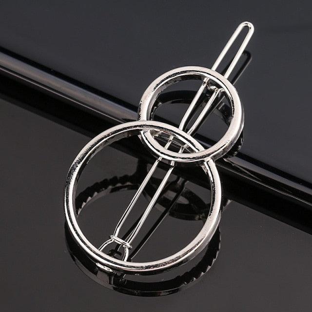 Fashion Pearl Hair Clip Women Girls Elegant Design Triangular Star Round Hairpin Barrette Hair Pins Ponytail Gorgeous Hair Accessories For Women Stevvex