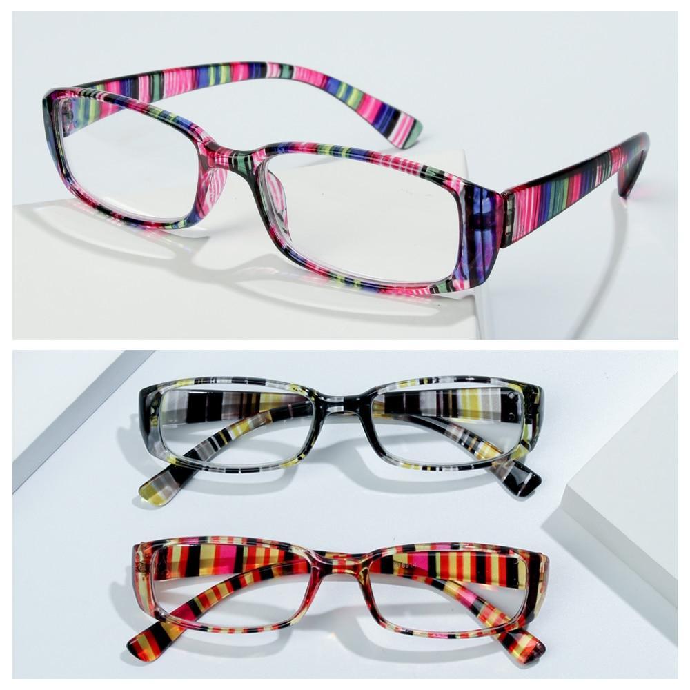 Fashion Print Reading Glasses Women Men Anti Blue Light Glasses Computer Goggles Eye Protection For Men And Women  Portable High-definition  Lens Retro Magnifier Eyewear Diopter +1.0~+4.0 Stevvex