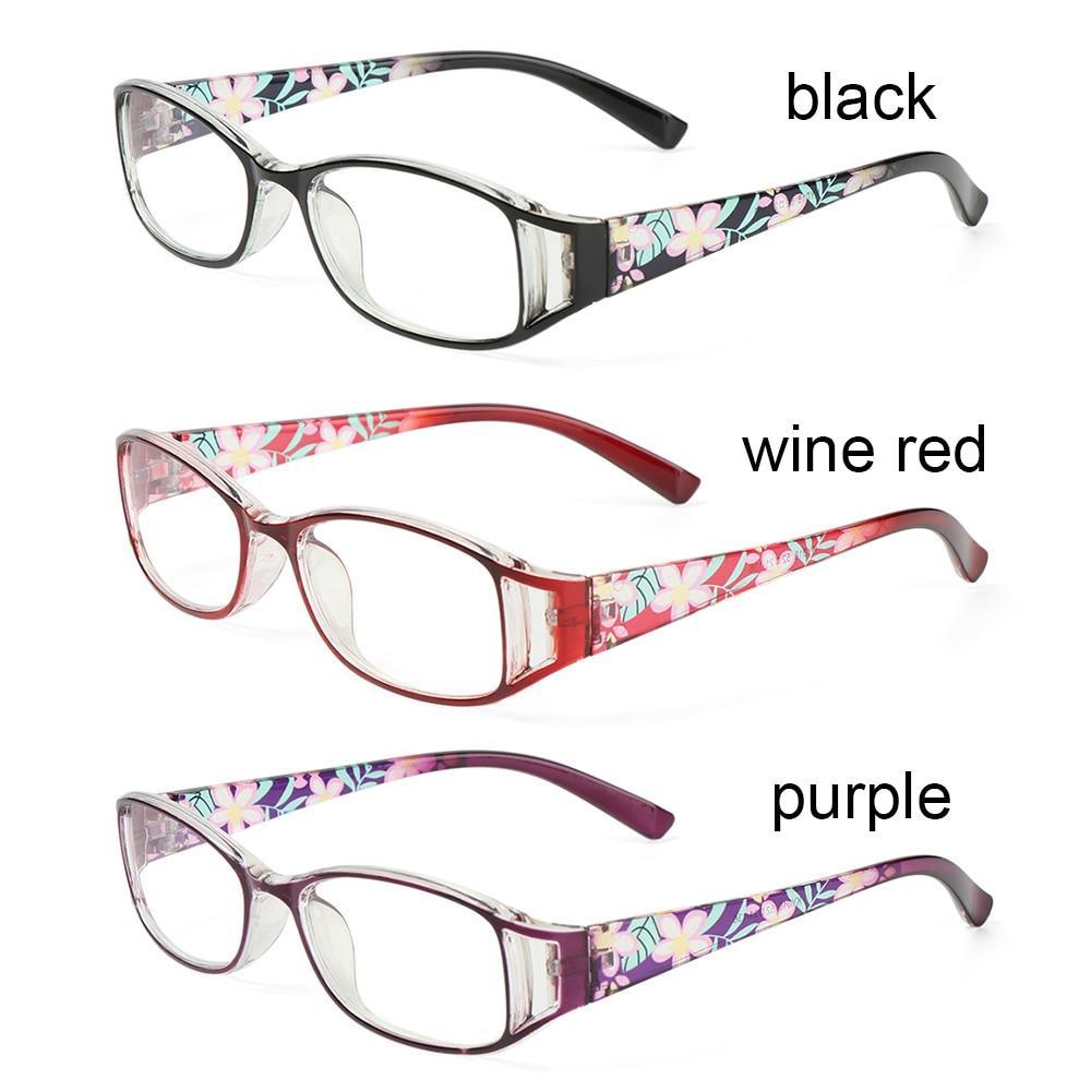 Fashion Print Reading Glasses Women Men Anti Blue Light Glasses Computer Goggles Eye Protection For Men And Women  Portable High-definition  Lens Retro Magnifier Eyewear Diopter +1.0~+4.0 Stevvex
