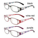 Fashion Print Reading Glasses Women Men Anti Blue Light Glasses Computer Goggles Eye Protection For Men And Women  Portable High-definition  Lens Retro Magnifier Eyewear Diopter +1.0~+4.0 Stevvex