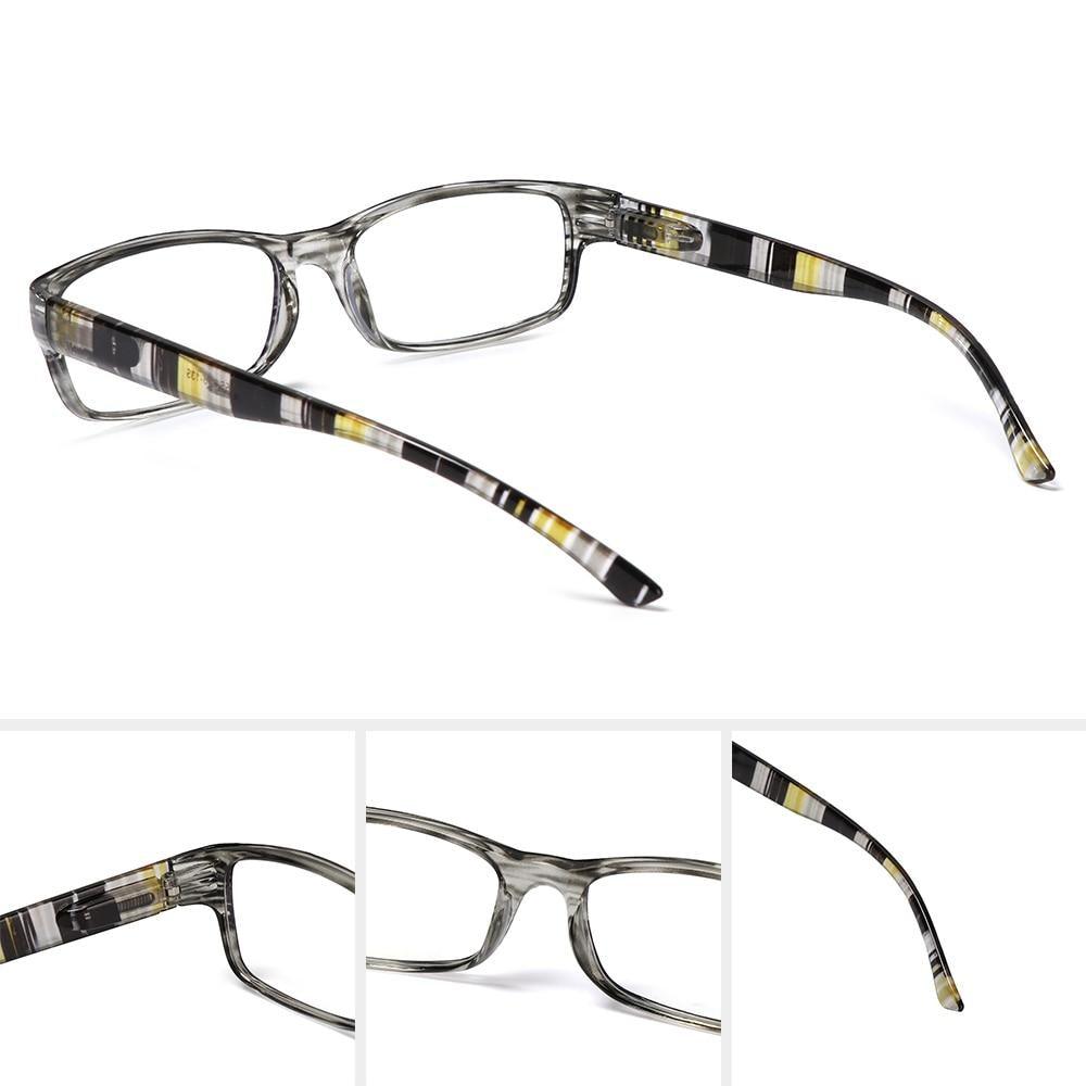 Fashion Print Reading Glasses Women Men Anti Blue Light Glasses Computer Goggles Eye Protection For Men And Women  Portable High-definition  Lens Retro Magnifier Eyewear Diopter +1.0~+4.0 Stevvex