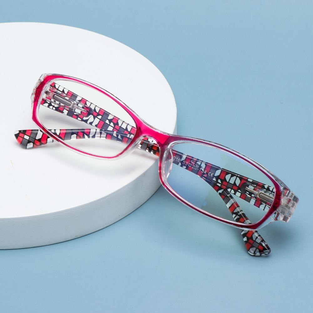 Fashion Print Reading Glasses Women Men Anti Blue Light Glasses Computer Goggles Eye Protection For Men And Women  Portable High-definition  Lens Retro Magnifier Eyewear Diopter +1.0~+4.0 Stevvex