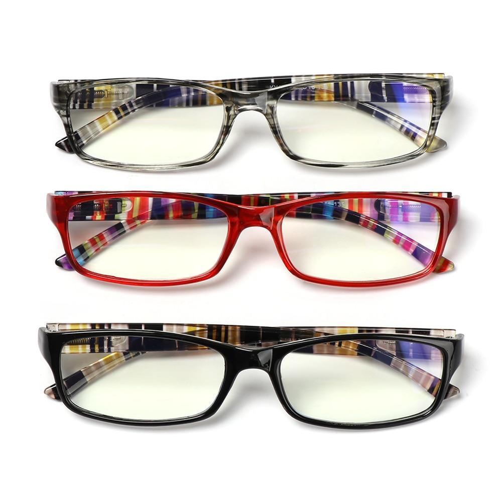 Fashion Print Reading Glasses Women Men Anti Blue Light Glasses Computer Goggles Eye Protection For Men And Women  Portable High-definition  Lens Retro Magnifier Eyewear Diopter +1.0~+4.0 Stevvex