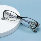 Fashion Print Reading Glasses Women Men Anti Blue Light Glasses Computer Goggles Eye Protection For Men And Women  Portable High-definition  Lens Retro Magnifier Eyewear Diopter +1.0~+4.0 Stevvex