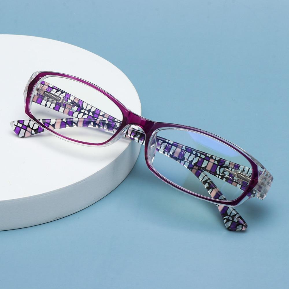 Fashion Print Reading Glasses Women Men Anti Blue Light Glasses Computer Goggles Eye Protection For Men And Women  Portable High-definition  Lens Retro Magnifier Eyewear Diopter +1.0~+4.0 Stevvex
