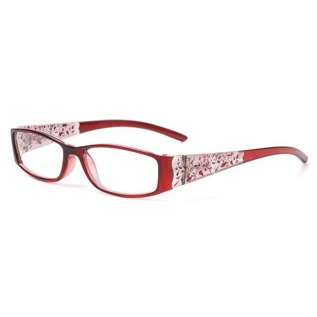 Fashion Print Reading Glasses Women Men Anti Blue Light Glasses Computer Goggles Eye Protection For Men And Women  Portable High-definition  Lens Retro Magnifier Eyewear Diopter +1.0~+4.0 Stevvex