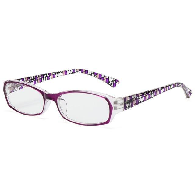 Fashion Print Reading Glasses Women Men Anti Blue Light Glasses Computer Goggles Eye Protection For Men And Women  Portable High-definition  Lens Retro Magnifier Eyewear Diopter +1.0~+4.0 Stevvex
