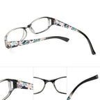 Fashion Print Reading Glasses Women Men Anti Blue Light Glasses Computer Goggles Eye Protection For Men And Women  Portable High-definition  Lens Retro Magnifier Eyewear Diopter +1.0~+4.0 Stevvex