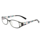 Fashion Print Reading Glasses Women Men Anti Blue Light Glasses Computer Goggles Eye Protection For Men And Women  Portable High-definition  Lens Retro Magnifier Eyewear Diopter +1.0~+4.0 Stevvex