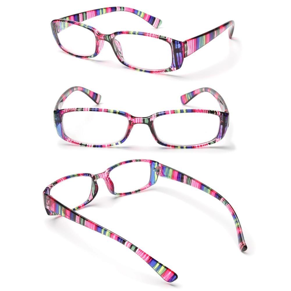 Fashion Print Reading Glasses Women Men Anti Blue Light Glasses Computer Goggles Eye Protection For Men And Women  Portable High-definition  Lens Retro Magnifier Eyewear Diopter +1.0~+4.0 Stevvex