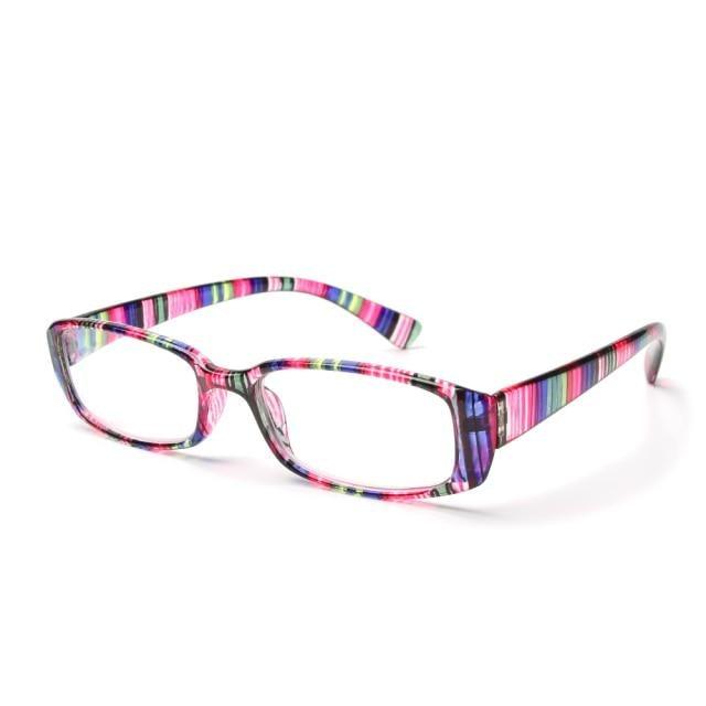 Fashion Print Reading Glasses Women Men Anti Blue Light Glasses Computer Goggles Eye Protection For Men And Women  Portable High-definition  Lens Retro Magnifier Eyewear Diopter +1.0~+4.0 Stevvex