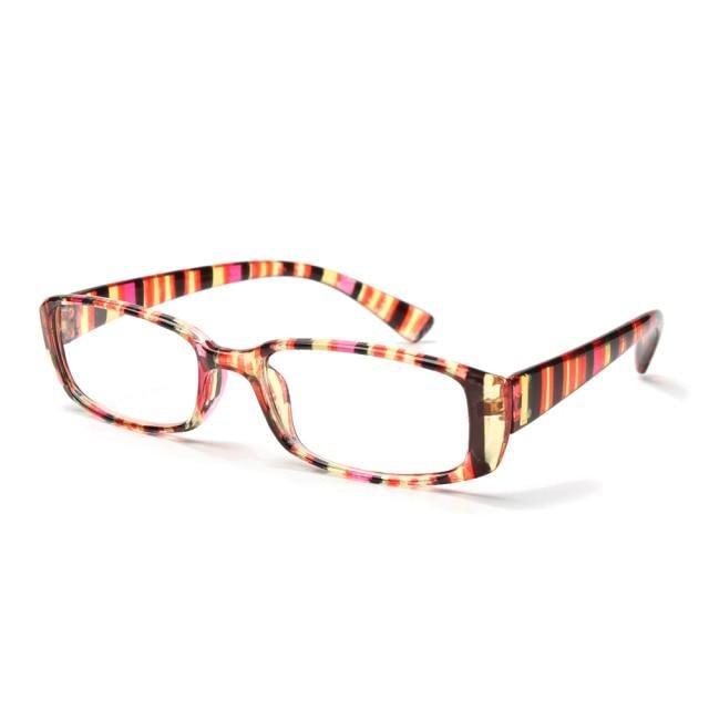 Fashion Print Reading Glasses Women Men Anti Blue Light Glasses Computer Goggles Eye Protection For Men And Women  Portable High-definition  Lens Retro Magnifier Eyewear Diopter +1.0~+4.0 Stevvex
