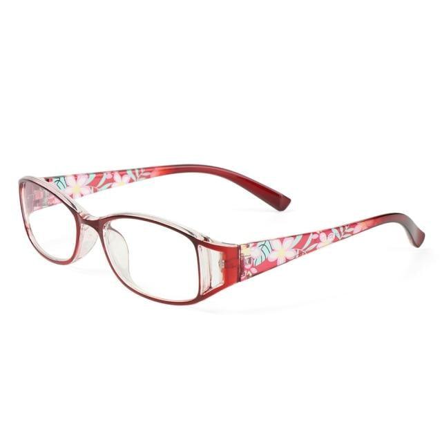 Fashion Print Reading Glasses Women Men Anti Blue Light Glasses Computer Goggles Eye Protection For Men And Women  Portable High-definition  Lens Retro Magnifier Eyewear Diopter +1.0~+4.0 Stevvex