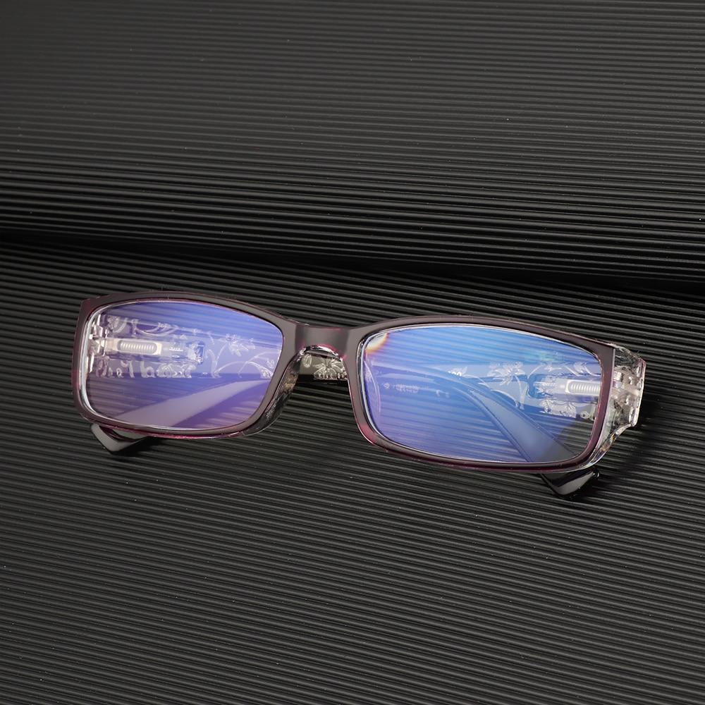 Fashion Print Reading Glasses Women Men Anti Blue Light Glasses Computer Goggles Eye Protection For Men And Women  Portable High-definition  Lens Retro Magnifier Eyewear Diopter +1.0~+4.0 Stevvex