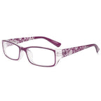 Fashion Print Reading Glasses Women Men Anti Blue Light Glasses Computer Goggles Eye Protection For Men And Women  Portable High-definition  Lens Retro Magnifier Eyewear Diopter +1.0~+4.0 Stevvex